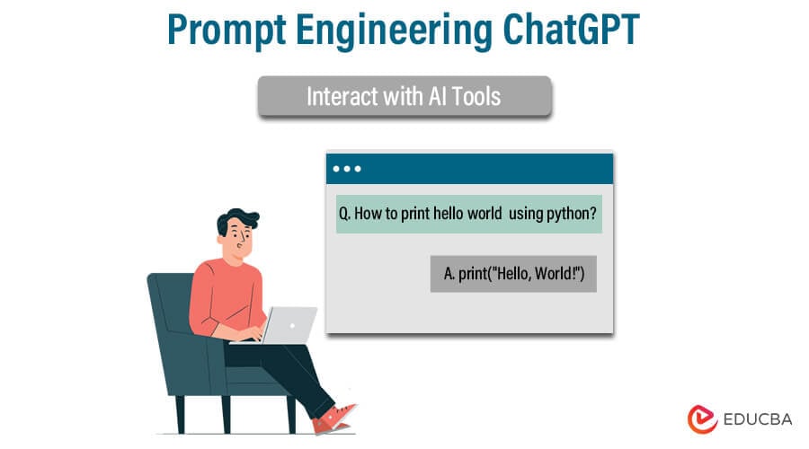 How to use ChatGPT effectively illustrated with prompt engineering dialog — AI productivity concept