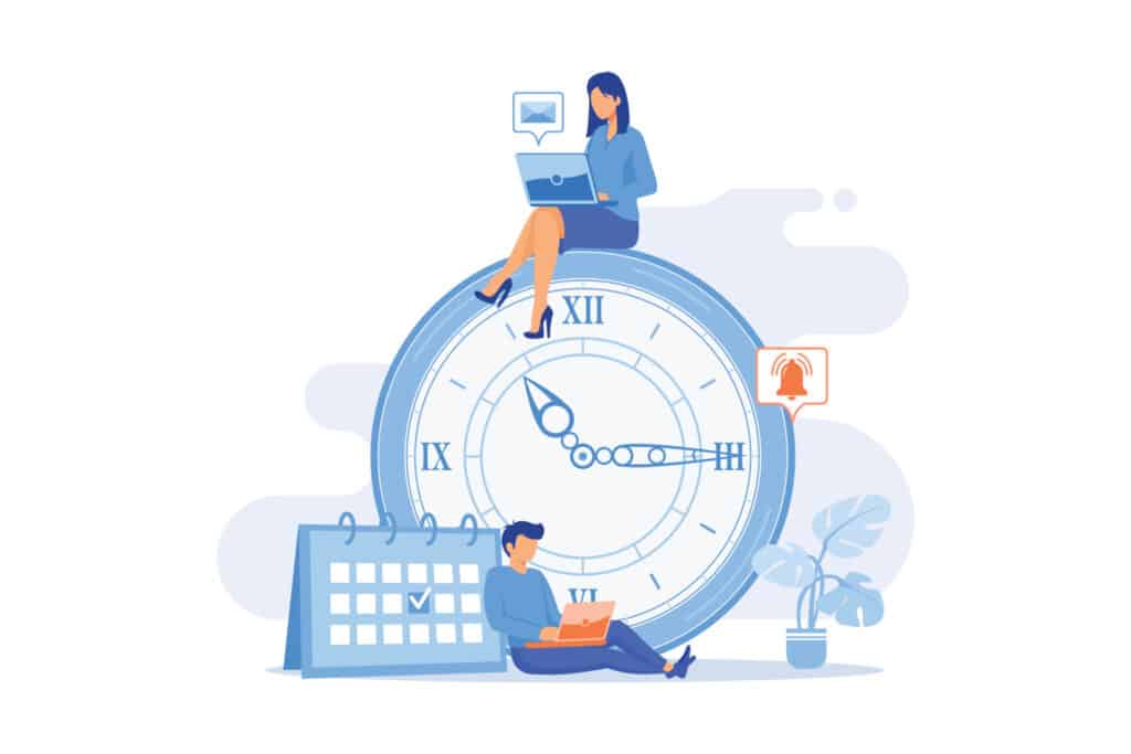 Boost productivity with time management strategies illustration
