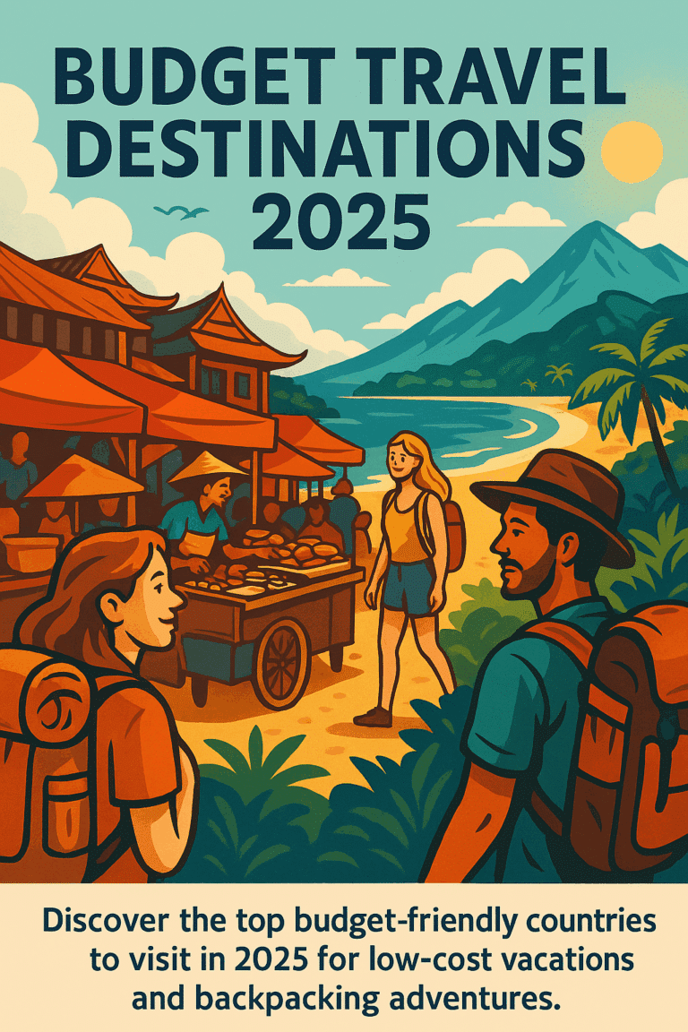 Budget travel destinations 2025 with cheap countries worldwide